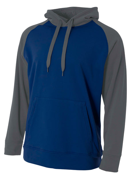 A4 Men's Color Block Tech Fleece Hoodie-1