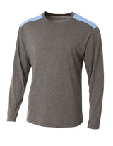 A4 Men's Tourney Heather Long Sleeve Tee