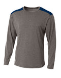 A4 Men's Tourney Heather Long Sleeve Tee