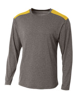 A4 Men's Tourney Heather Long Sleeve Tee