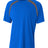 A4 Men's Spartan Short Sleeve Color Block Crew-1