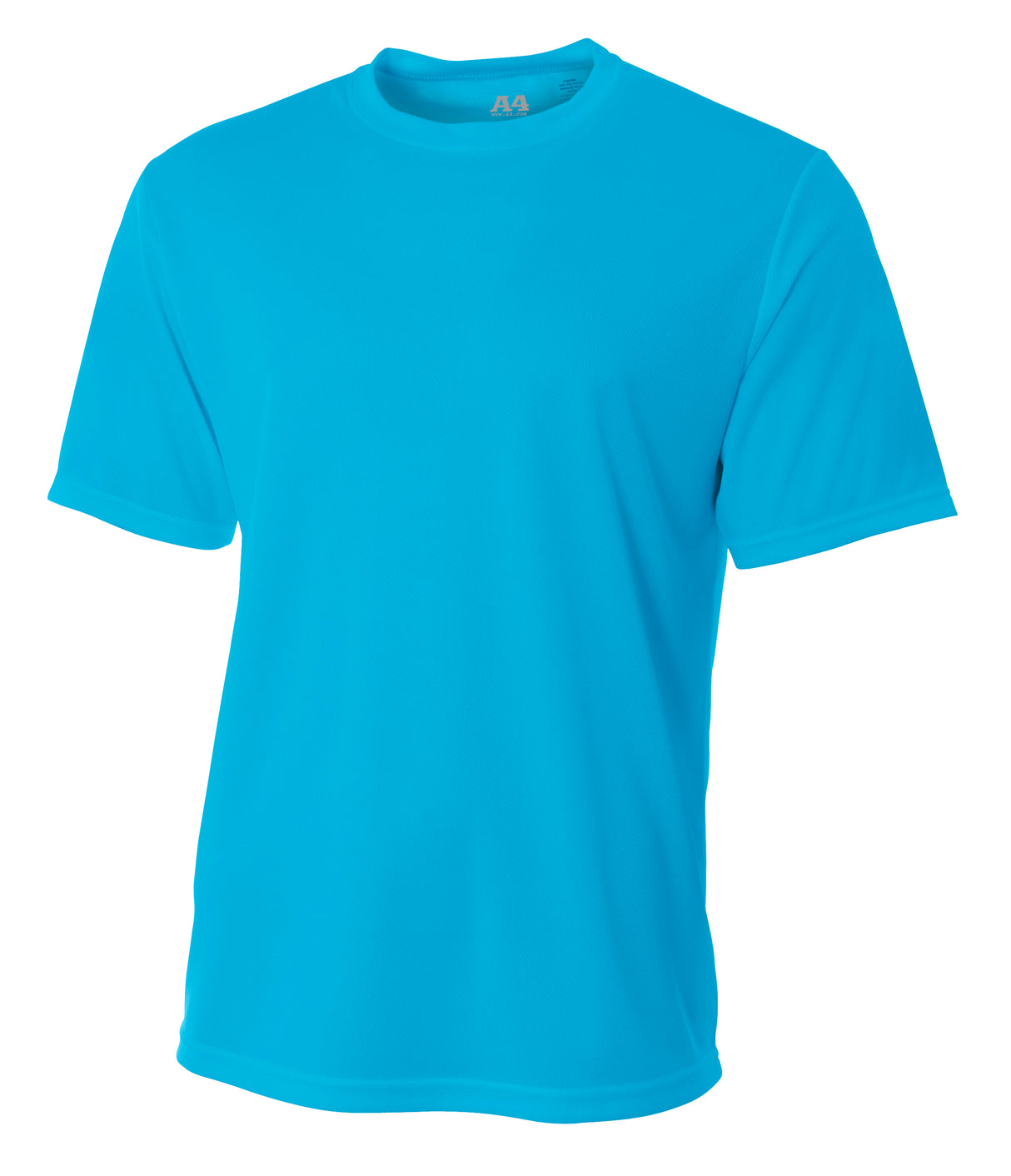 A4 Men's Short Sleeve Birds-Eye Mesh Crew-1