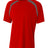 A4 Men's Spartan Short Sleeve Color Block Crew-1