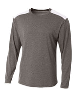 A4 Men's Tourney Heather Long Sleeve Tee
