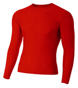 A4 Men's Long Sleeve Compression Crew-1