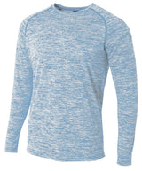 A4 Men's Long Sleeve Raglan Space Dye-1