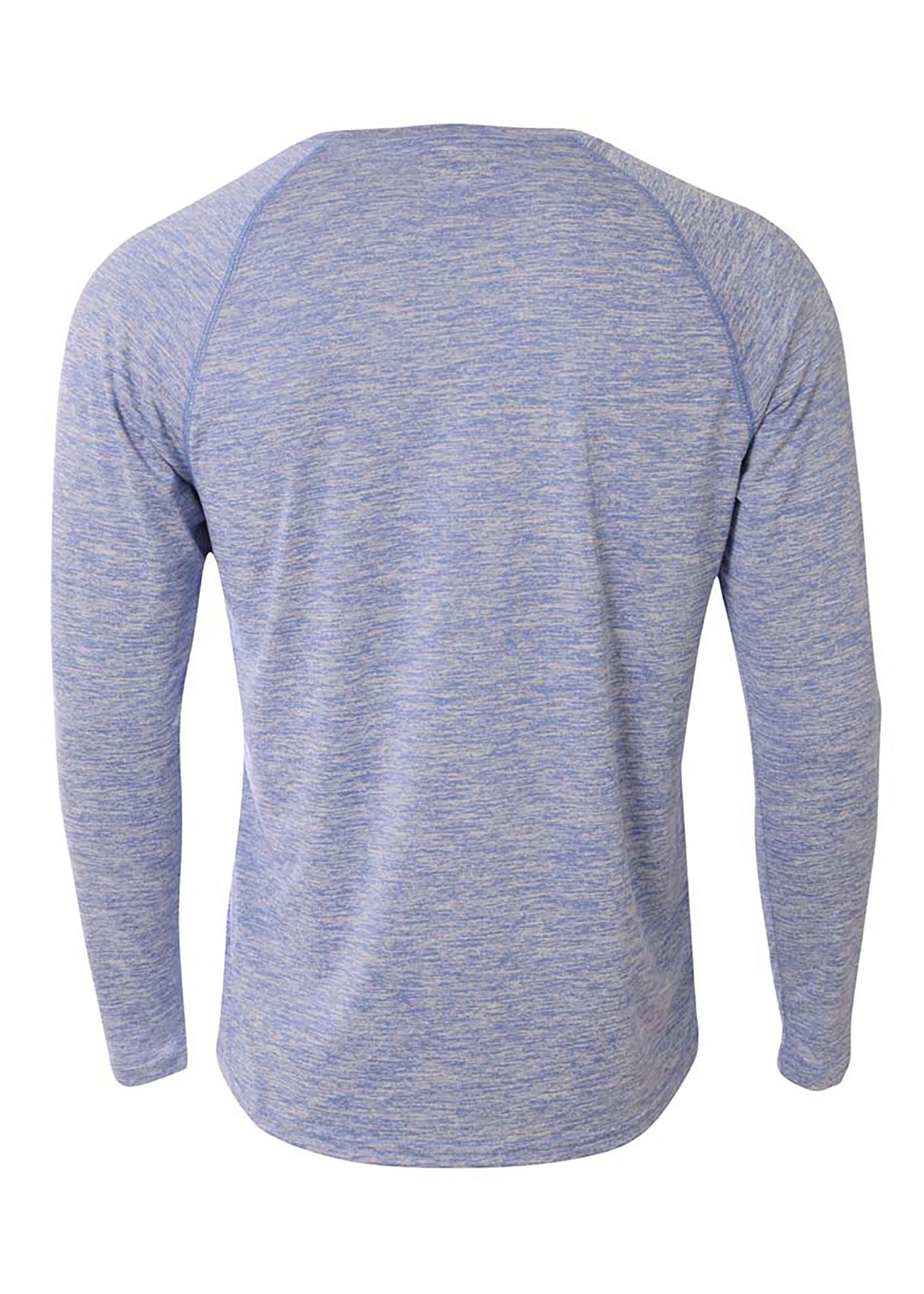 A4 Men's Long Sleeve Raglan Space Dye-2