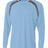 A4 Men's Spartan Long Sleeve Color Block Crew