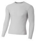 A4 Youth  Long Sleeve Compression Crew-1