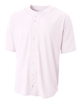 A4 Youth Short Sleeve Full Button Baseball Jersey-1