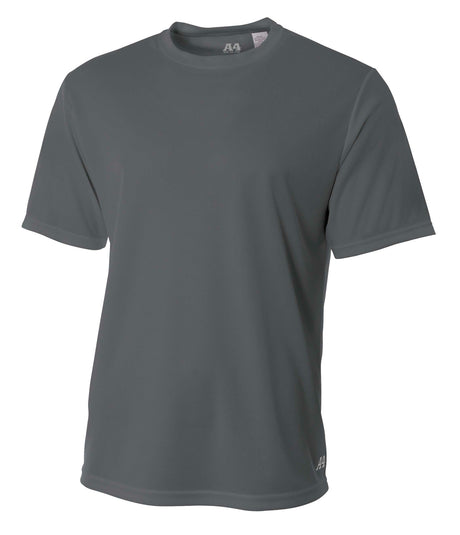 A4 Men's Short Sleeve Birds-Eye Mesh Crew-1