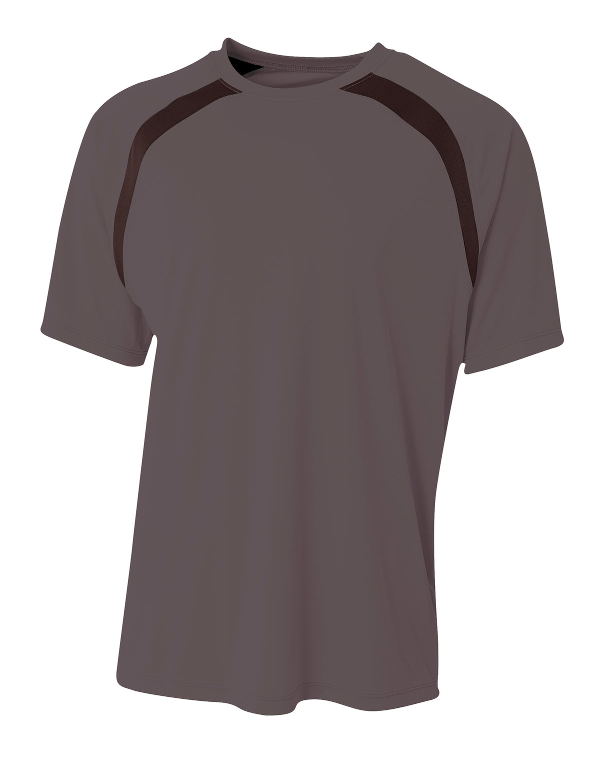 A4 Men's Spartan Short Sleeve Color Block Crew-1