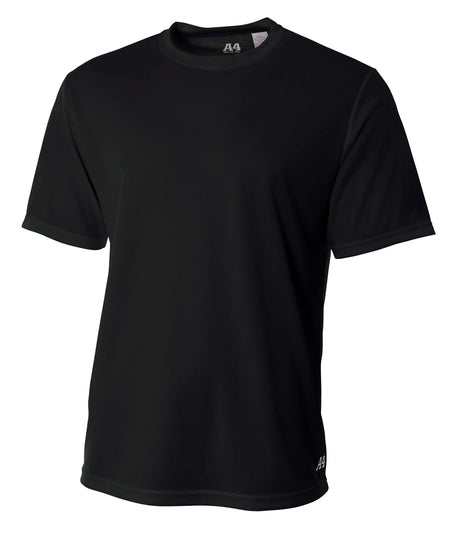 A4 Men's Short Sleeve Birds-Eye Mesh Crew-1
