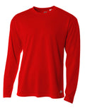 A4 Men's Long Sleeve Birds-Eye Mesh Crew-1