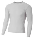 A4 Men's Long Sleeve Compression Crew-1