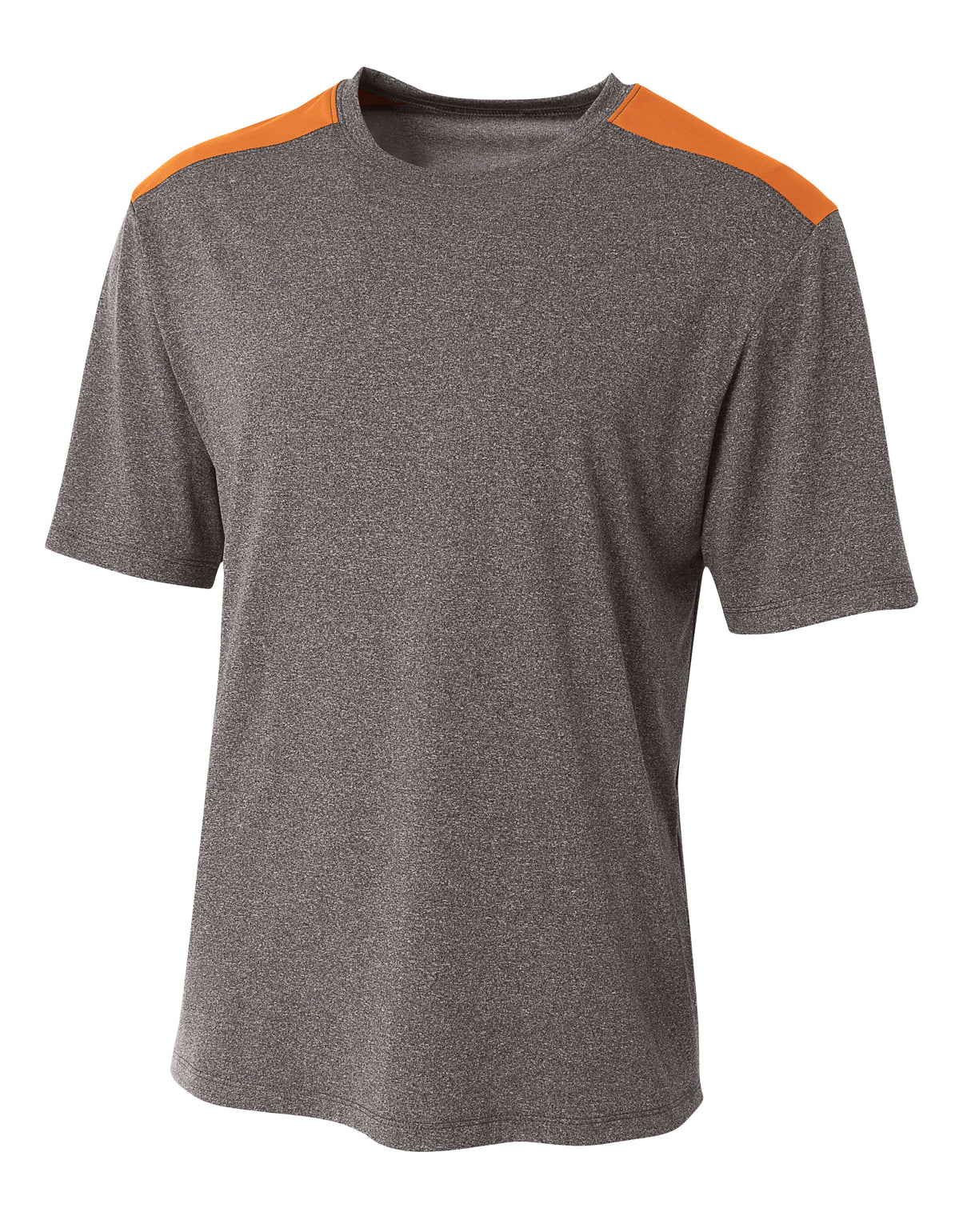 A4 Men's Tourney Heather Short Sleeve Color Block