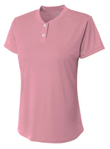 A4 Girl's Tek 2-Button Henley-1