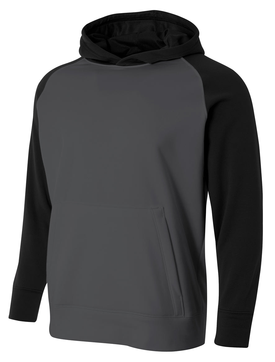 A4 Youth Color Block Tech Fleece Hoodie-1
