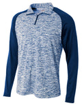 A4 Youth  Quarter Zip Space Dye-1