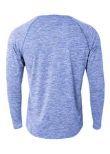 A4 Men's Long Sleeve Raglan Space Dye-2