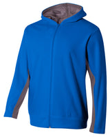 A4 Youth Full Zip Color Block Fleece Hoodie-1