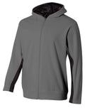 A4 Youth Full Zip Color Block Fleece Hoodie-1