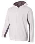 A4 Youth Full Zip Color Block Fleece Hoodie-1