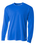 A4 Men's Long Sleeve Birds-Eye Mesh Crew-1