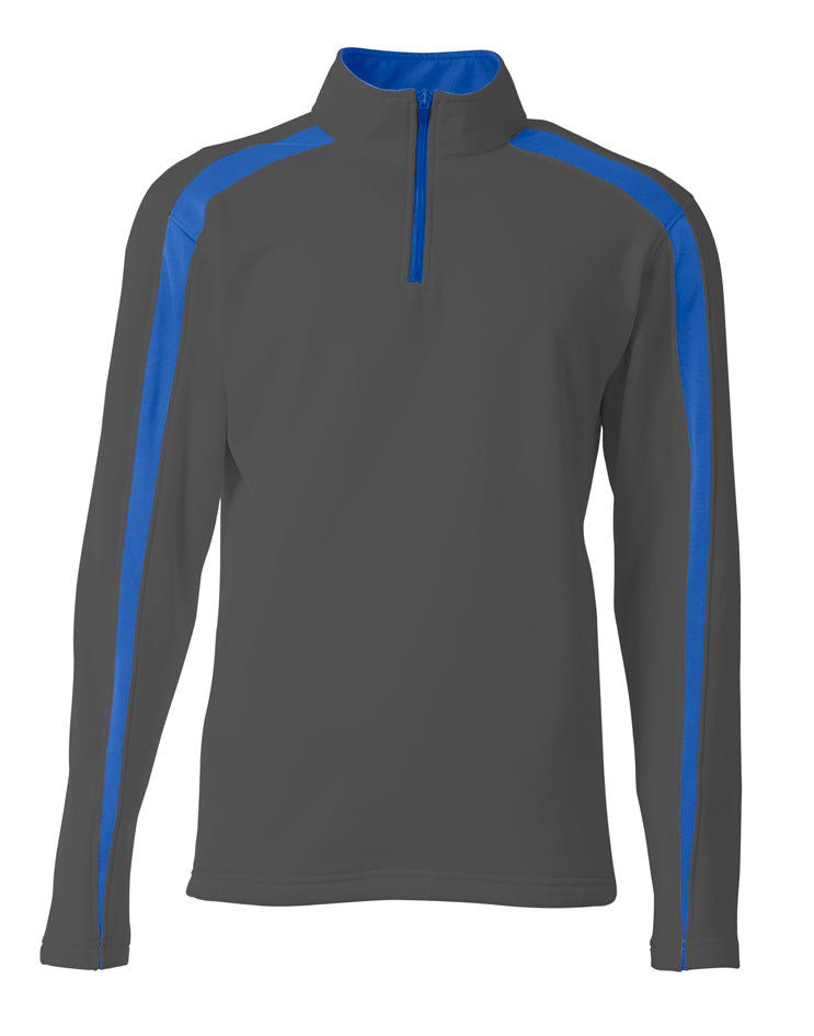 A4 Youth  Spartan Fleece Quarter Zip-1