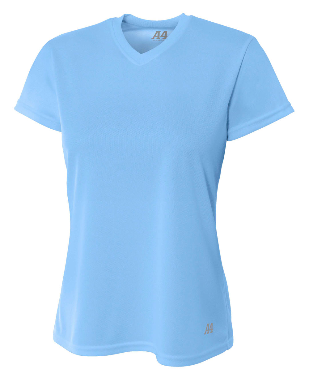 A4 Short Sleeve V-Neck Bird's Eye Mesh Tee-1