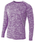 A4 Men's Long Sleeve Raglan Space Dye-1