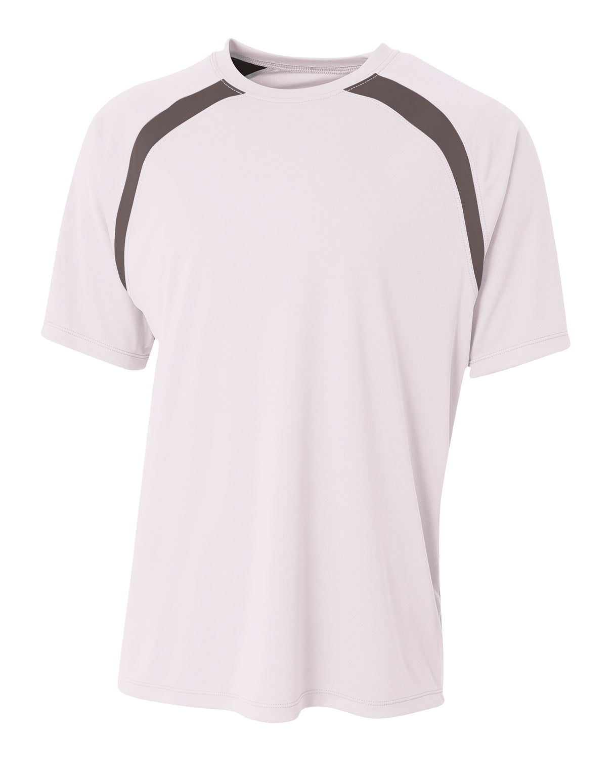 A4 Youth Spartan Short Sleeve Color Block Crew-1