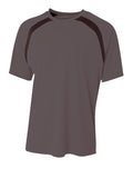A4 Youth Spartan Short Sleeve Color Block Crew-1