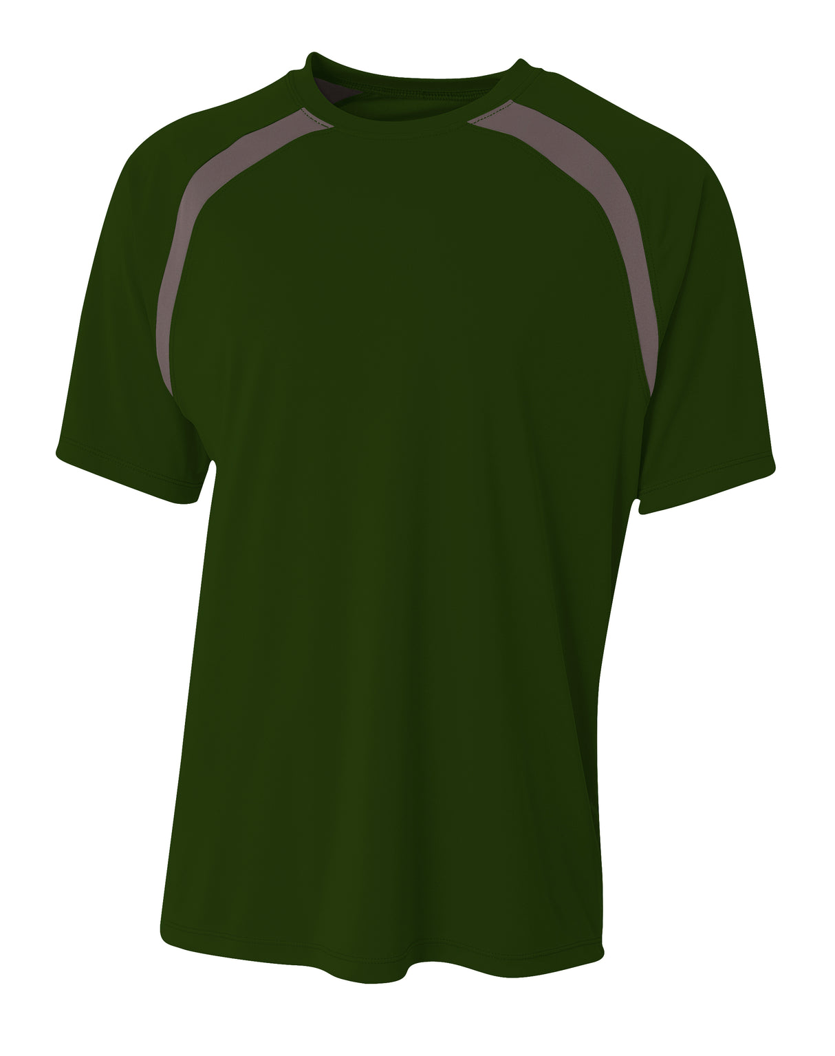 A4 Youth Spartan Short Sleeve Color Block Crew-1
