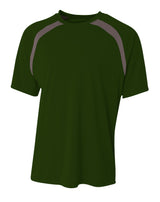 A4 Youth Spartan Short Sleeve Color Block Crew-1