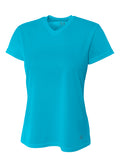 A4 Short Sleeve V-Neck Bird's Eye Mesh Tee-1