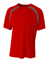 A4 Youth Spartan Short Sleeve Color Block Crew-1
