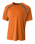 A4 Youth Spartan Short Sleeve Color Block Crew-1