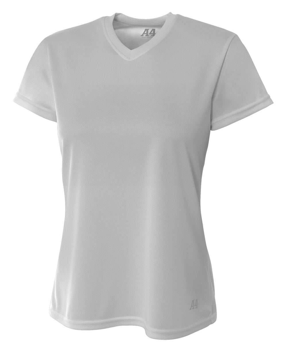 A4 Short Sleeve V-Neck Bird's Eye Mesh Tee-1