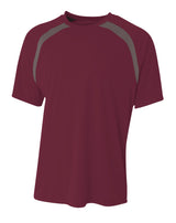 A4 Youth Spartan Short Sleeve Color Block Crew-1