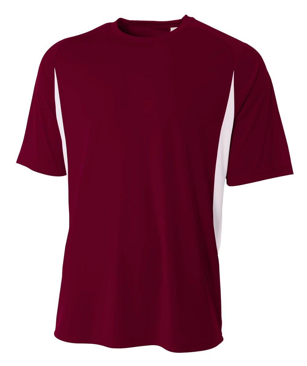 A4 Youth Cooling Performance Color Block Tee-1