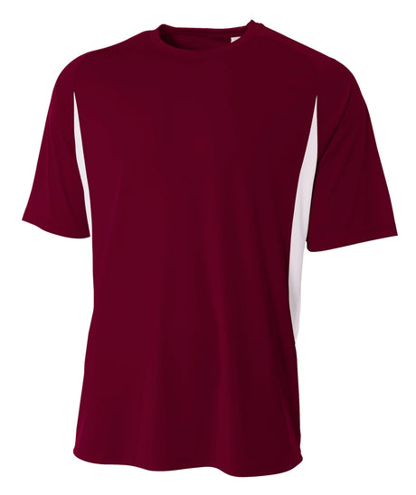 A4 Youth Cooling Performance Color Block Tee-1