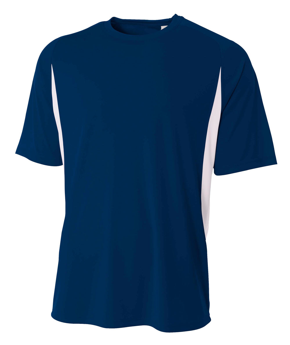 A4 Men's Cooling Performance Color Block Tee-1