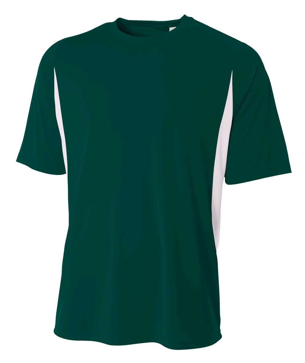 A4 Men's Cooling Performance Color Block Tee-1