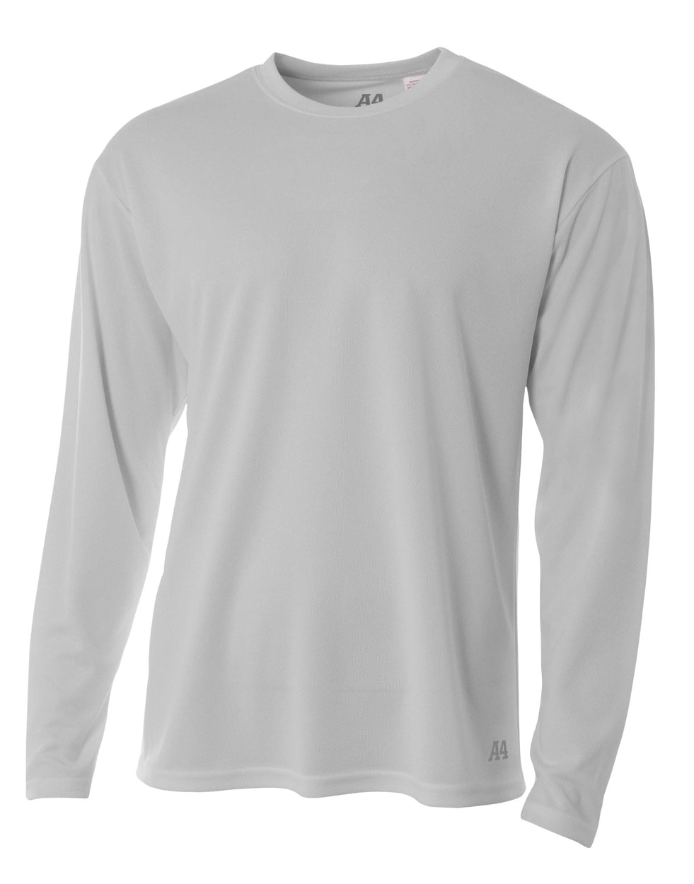 A4 Men's Long Sleeve Birds-Eye Mesh Crew-1