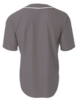 A4 Youth Short Sleeve Full Button Baseball Jersey-2