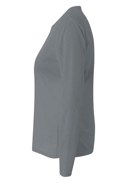 A4 Long Sleeve V-Neck Bird's Eye Mesh Tee-3