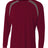 A4 Men's Spartan Long Sleeve Color Block Crew