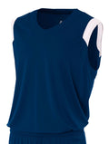 A4 Youth Moisture Management V-Neck Muscle-1
