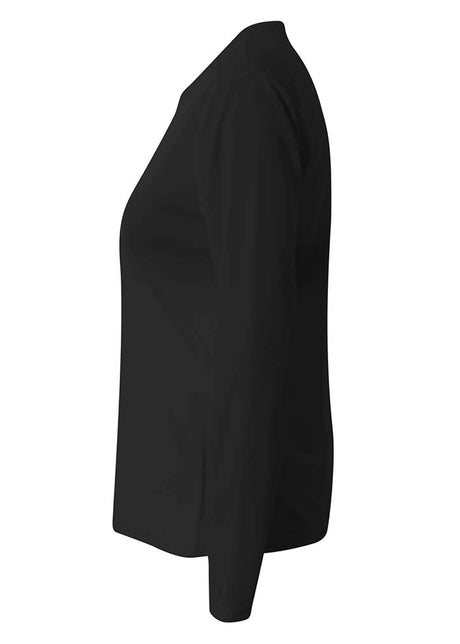 A4 Long Sleeve V-Neck Bird's Eye Mesh Tee-3